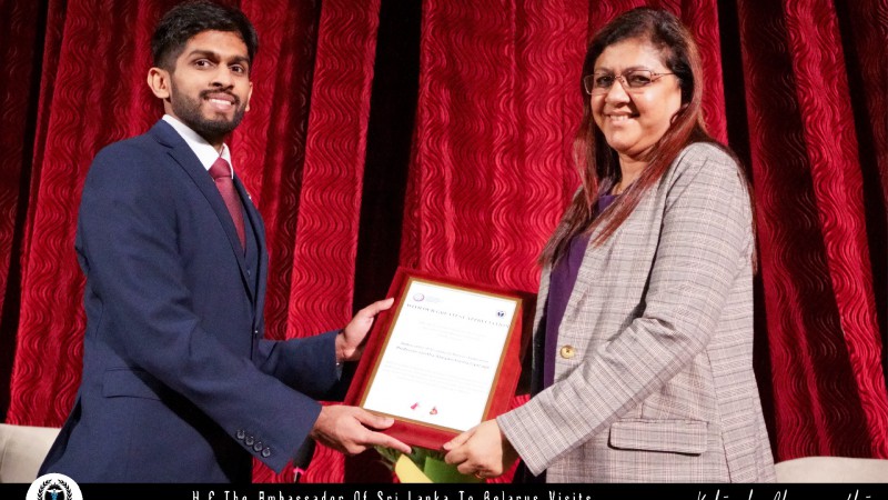 The Ambassador of the Democratic Socialist Republic of Sri Lanka visits the University