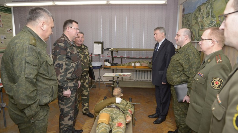 Визит Министра обороны Республики Беларусь на военную кафедру ГрГМУ
