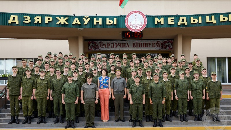 Студенты военной кафедры ГрГМУ: итоговая практика-2021