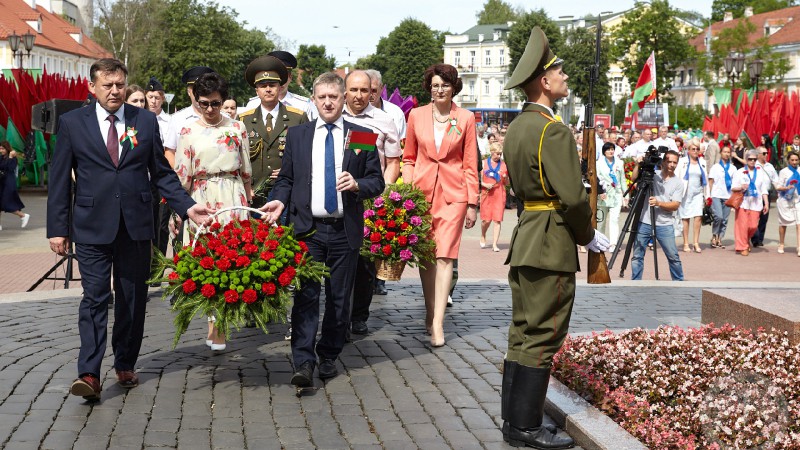 Представители ГрГМУ приняли участие в торжественных мероприятиях, посвященных Дню Независимости Республики Беларусь