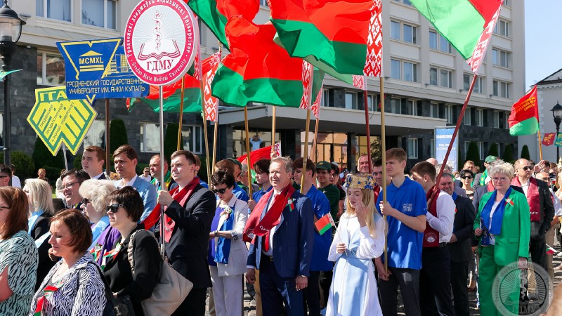 Сотрудники и студенты ГрГМУ приняли участие в праздновании Дня Независимости Республики Беларусь