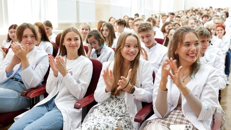 В Гродненском медуниверситете состоялась встреча ректора со студентами-первокурсниками