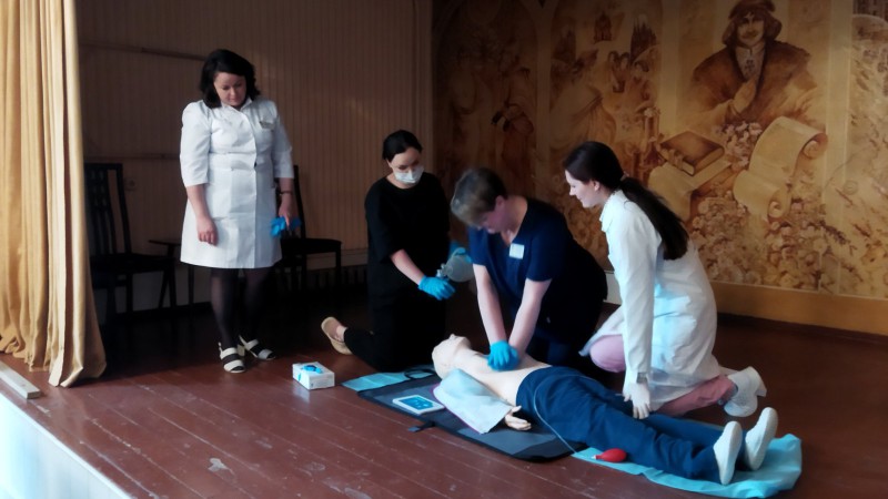 Сотрудники ГрГМУ впервые в Беларуси провели семинар по сердечно-легочной реанимации для медсестер Брестского региона