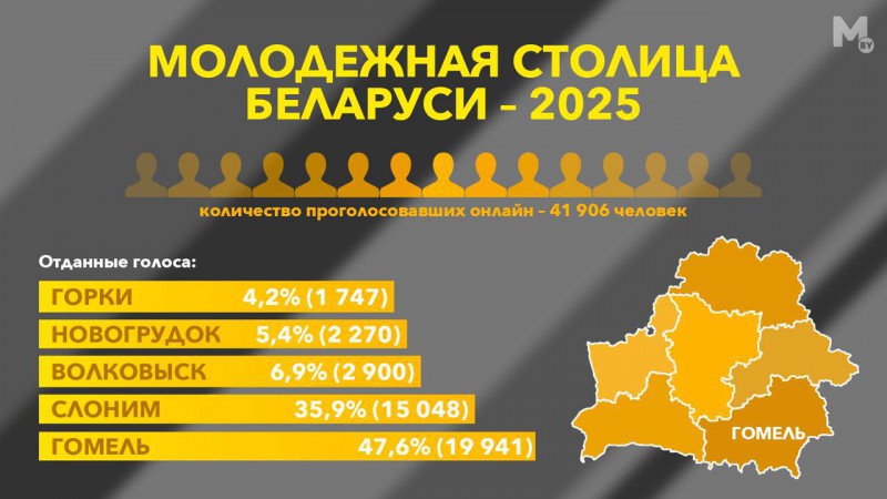 Подведены итоги голосования за звание «Молодежная столица Беларуси – 2025»