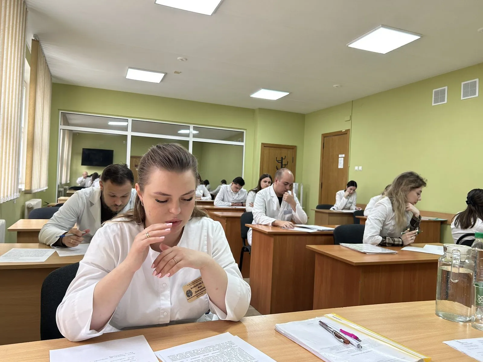 Квалификационный экзамен у врачей-интернов