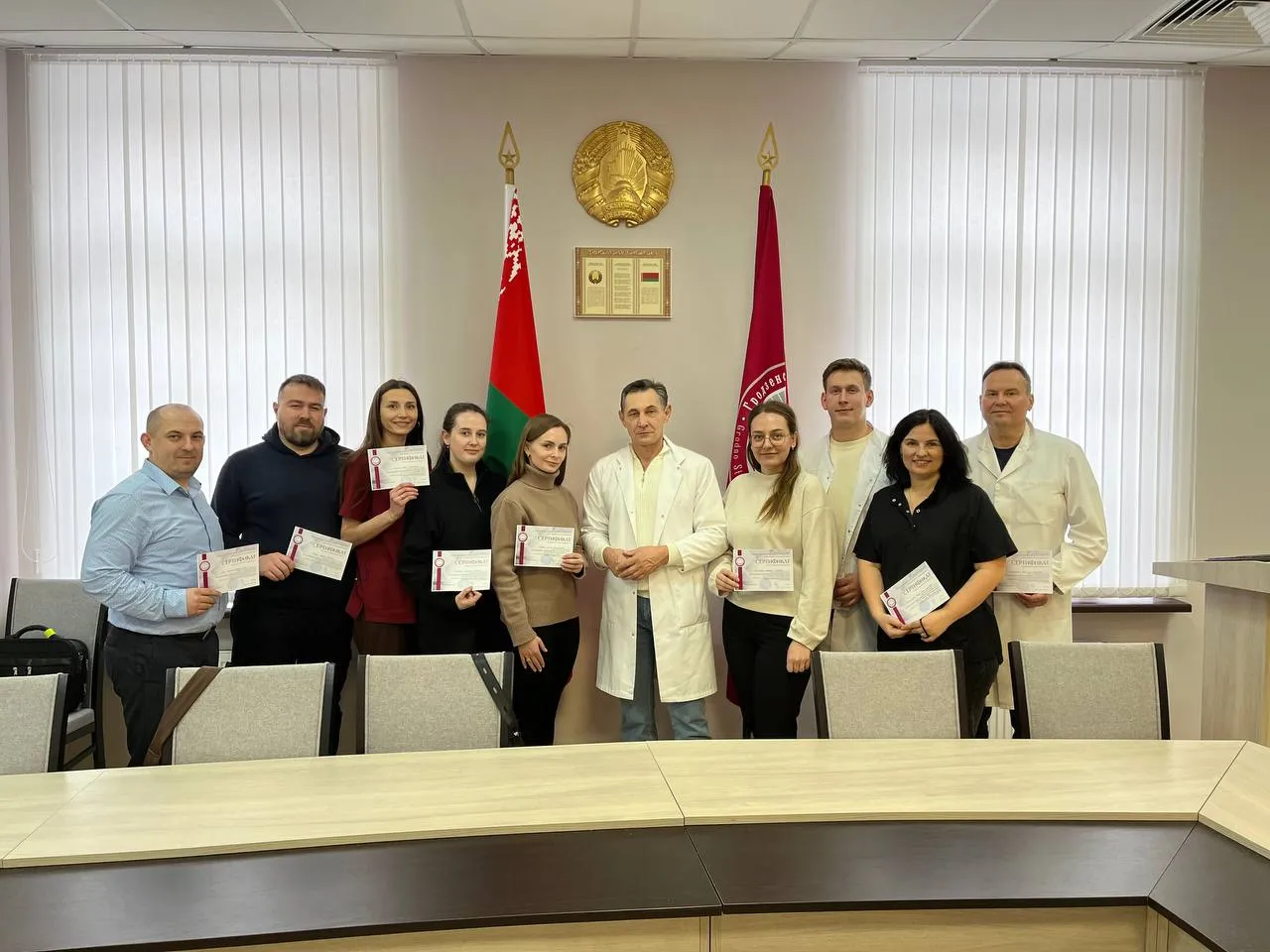 В ГрГМУ проходит практическое обучение врачей ЦРБ Гродненской и Брестской областей по оказанию реанимационной помощи детям