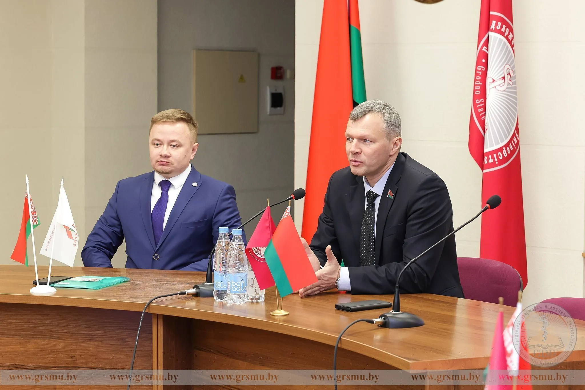 Единый день информирования с председателем РОО «Белая Русь» и Белорусской партии «Белая Русь» Олегом Александровичем Романовым прошел в ГрГМУ