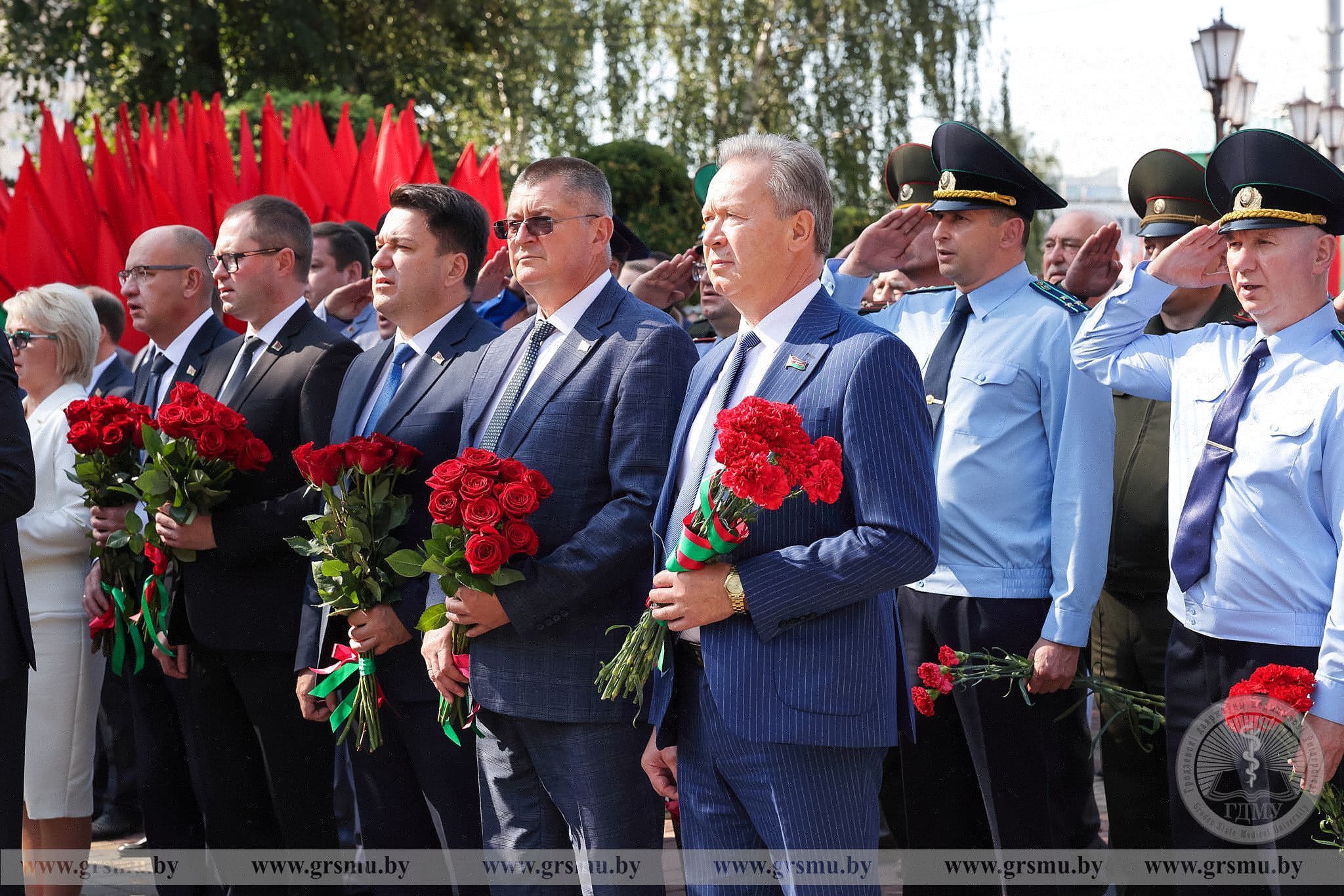 Руководство ГрГМУ приняло участие в мероприятиях, посвященных празднованию Дня города Гродно