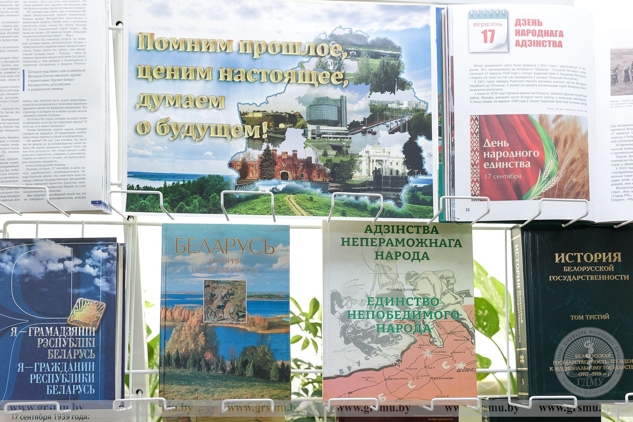 «Единая и неделимая». В библиотеке ГрГМУ открыта выставка литературы ко Дню народного единства