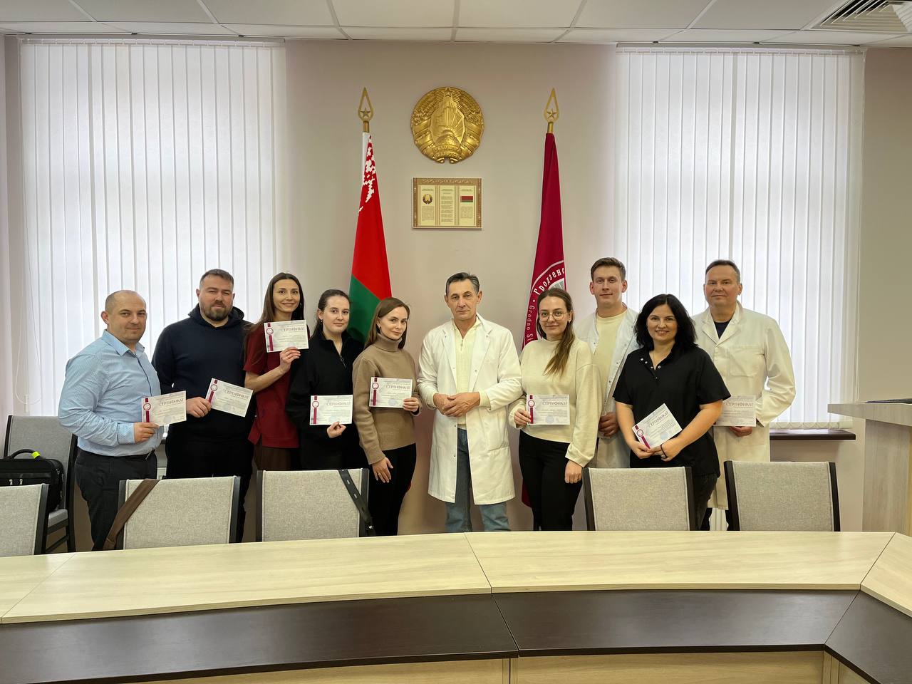 В ГрГМУ проходит практическое обучение врачей ЦРБ Гродненской и Брестской областей по оказанию реанимационной помощи детям