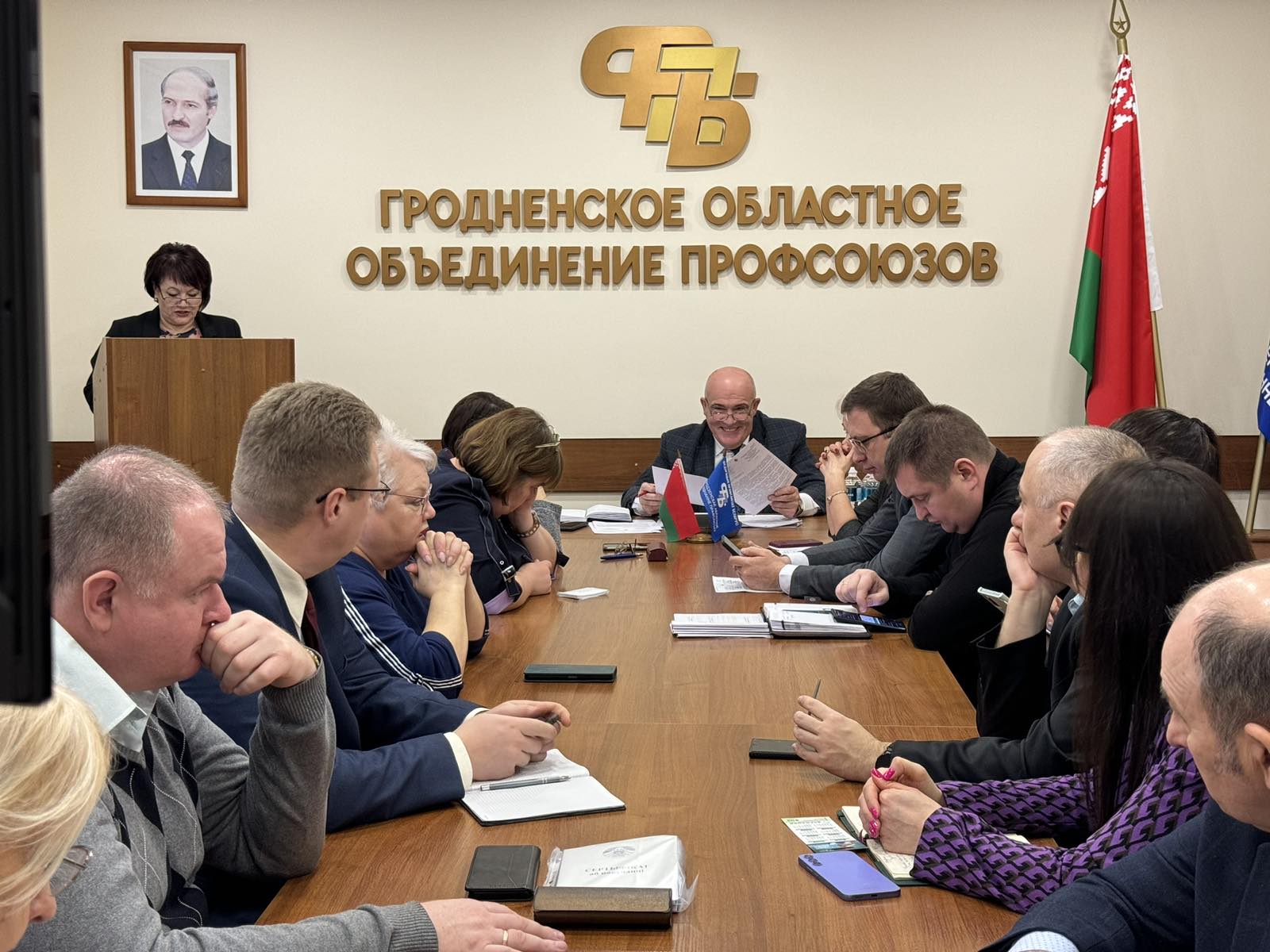 Председатели профсоюзных организаций ГрГМУ приняли участие в работе Президиума областной организации Белорусского профсоюза работников здравоохранения