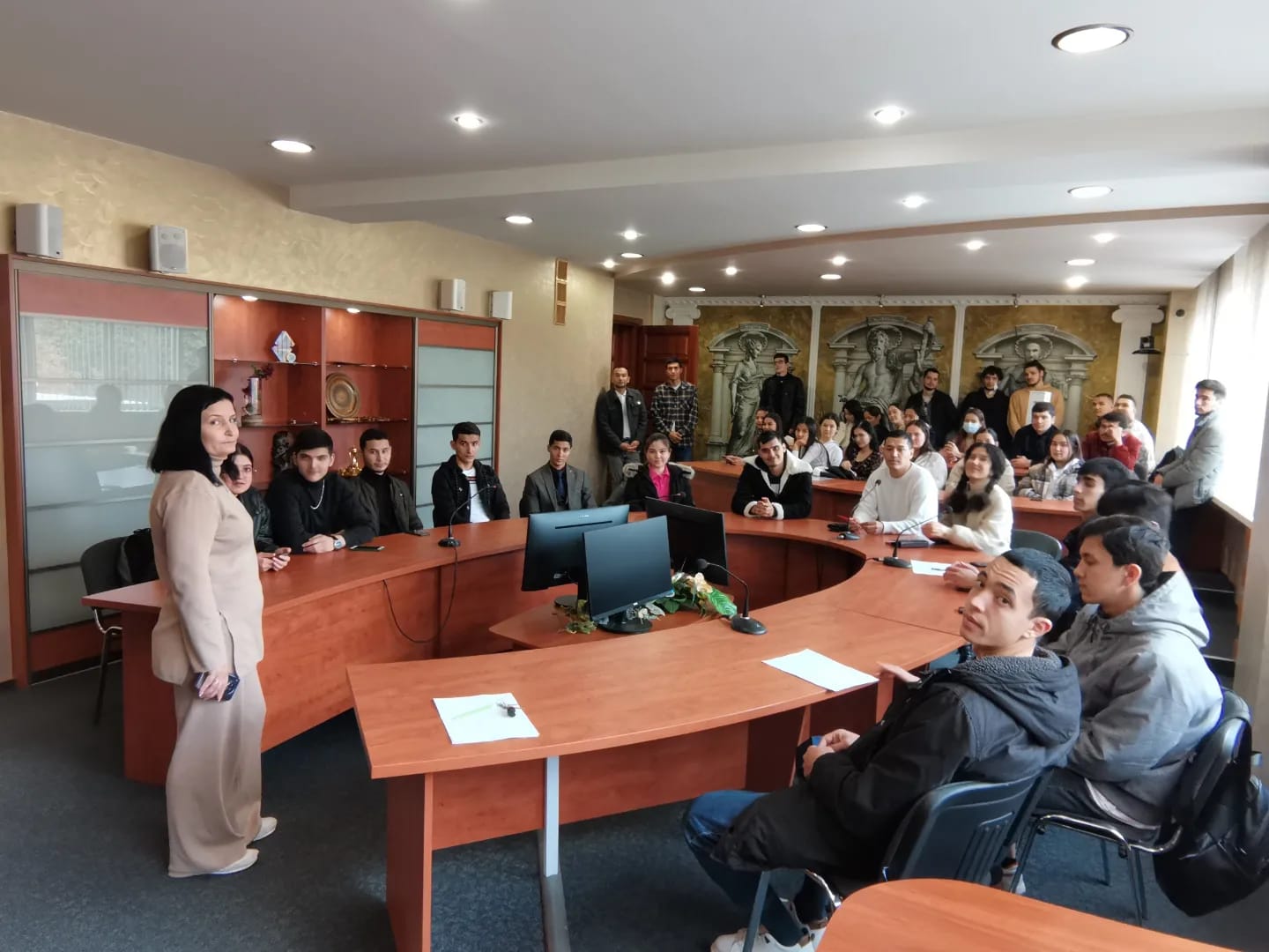 Meeting with the faculty’s students