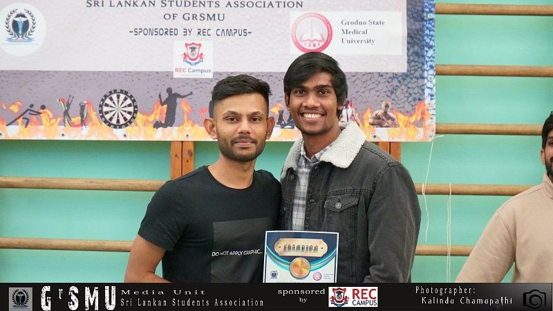 Participants and winners of Winter indoor sport games held during winter holidays