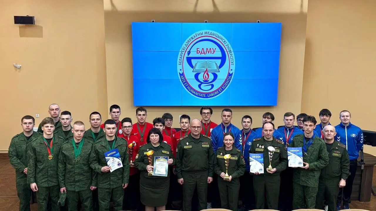 Победа ГрГМУ на республиканской олимпиаде по военной медицине «Полевая выучка»