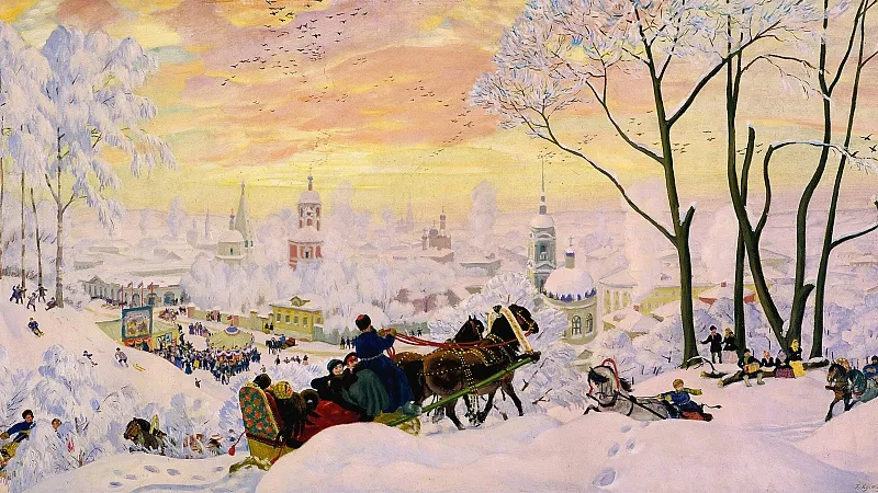 Борис Кустодиев. «Масленица»