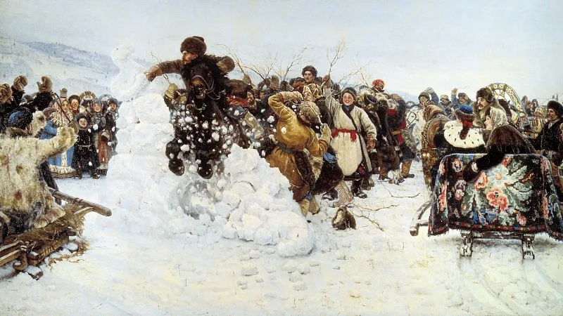 Василий Суриков. «Взятие снежного городка»