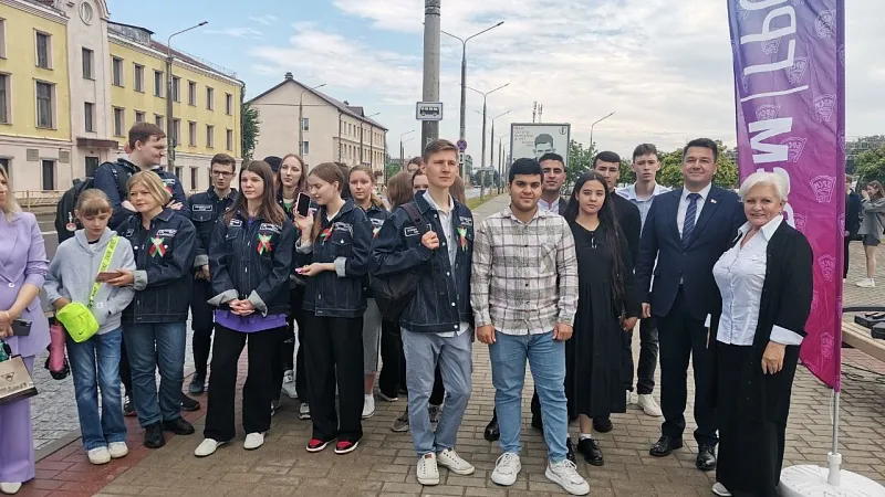 Открытие остановки, посвященной студотрядовскому движению