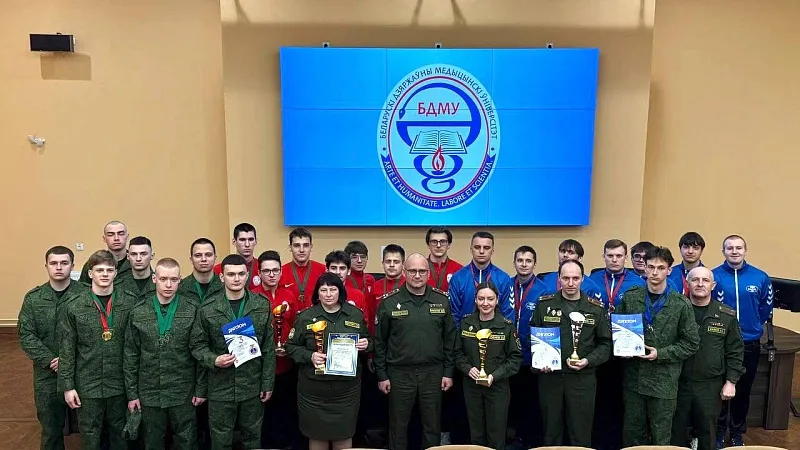 Команда ГрГМУ стала бронзовым призером на республиканской олимпиаде по военной медицине «Полевая выучка»