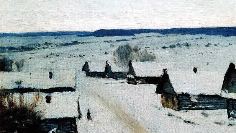 Исаак Левитан. «Деревня. Зима»