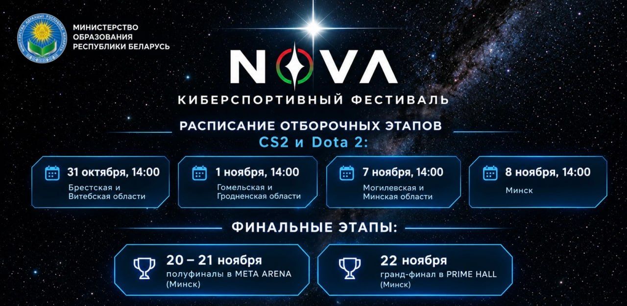 Киберспортивный фестиваль «NOVA 2026»